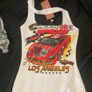 Graphic Letter Bodycon Dress